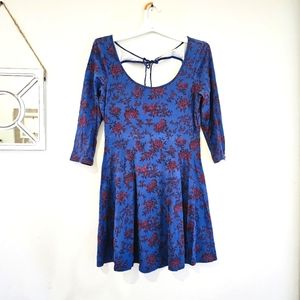 New American Eagle floral skater dress